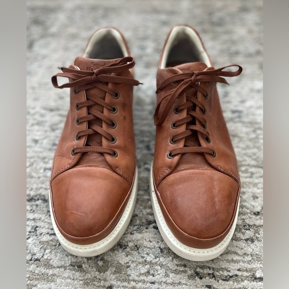 Samuel Hubbard Mens 11.5 Hubbard Fast Brown Leather Casual Shoes Vibram - Picture 3 of 6